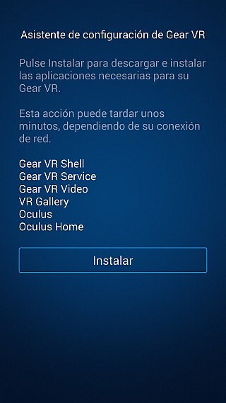 Setup de Gear VR