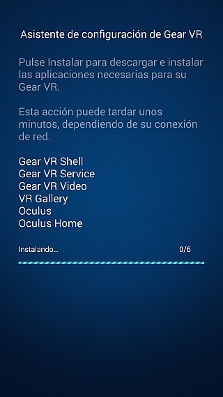 Setup de Gear VR