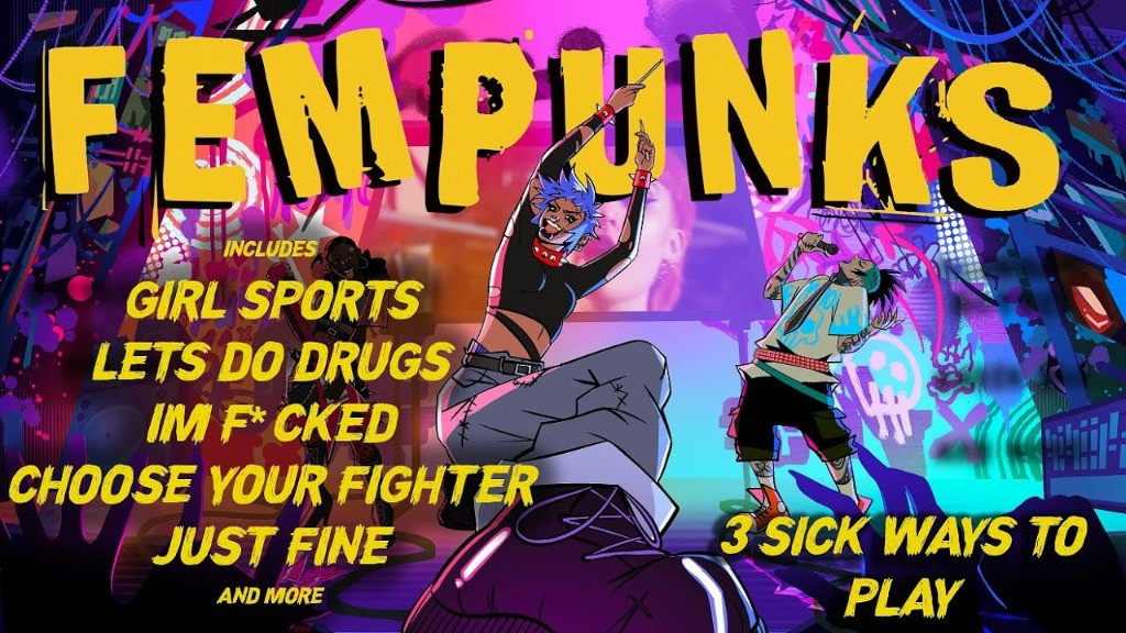 Fempunks: juego de ritmo con canciones punk de bandas lideradas por mujeres