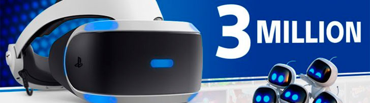 PSVR supera los 3 millones de unidades vendidas