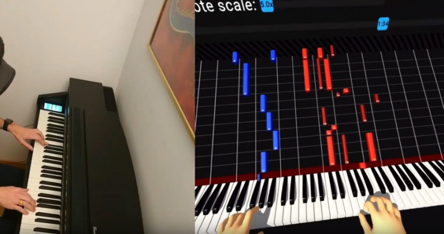 Utilizan el tracking de manos de Quest para enseñar piano