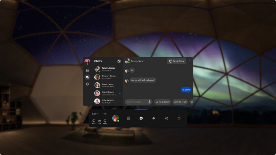 Chatear con el Messenger de Facebook en Oculus Quest ya es posible