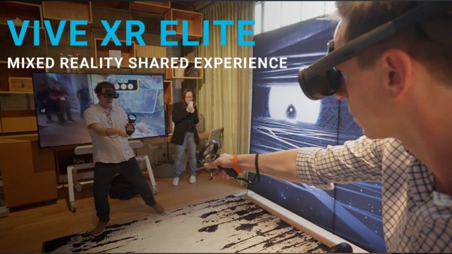 Experiencia de juego en realidad mixta con Vive XR Elite