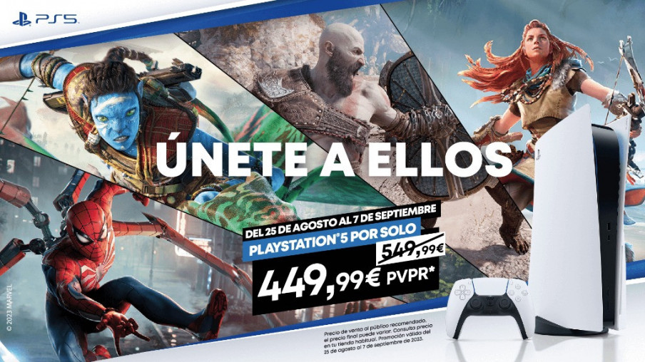 PlayStation 5 costará 100 € menos del 25 de agosto al 7 de septiembre