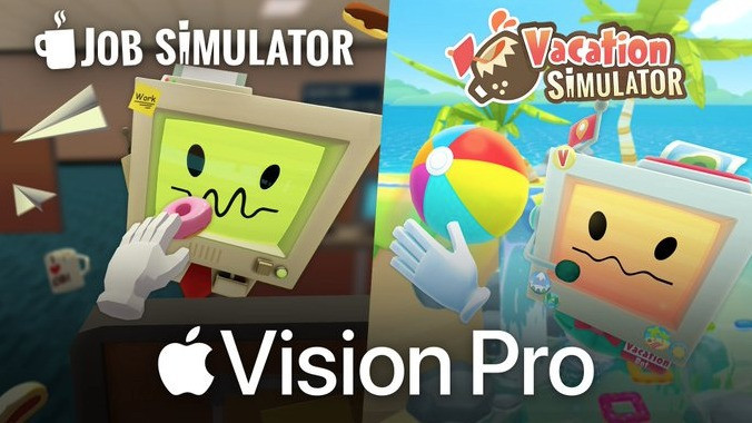 Job y Vacation Simulator llegan a Apple Vision Pro