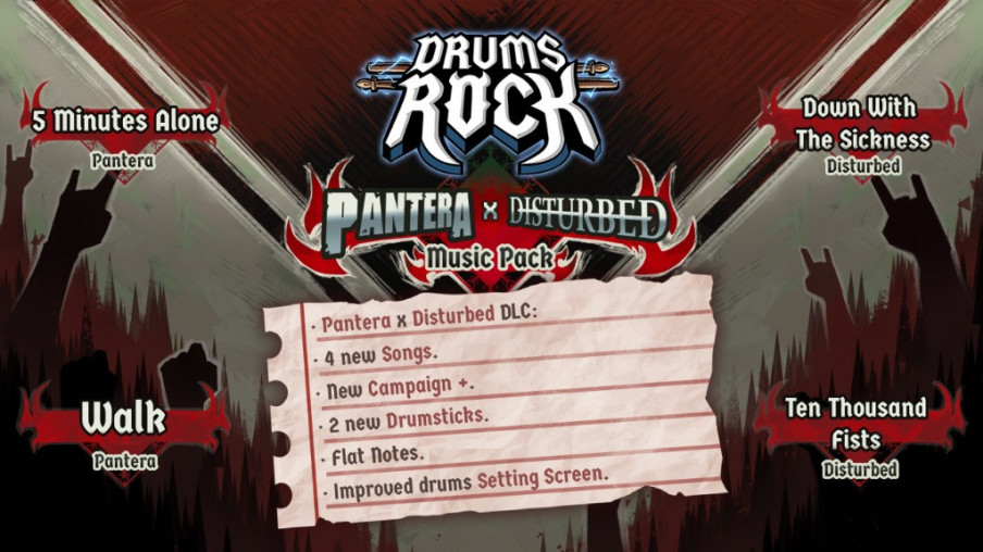 Pantera, Disturbed y otras novedades en Drums Rock